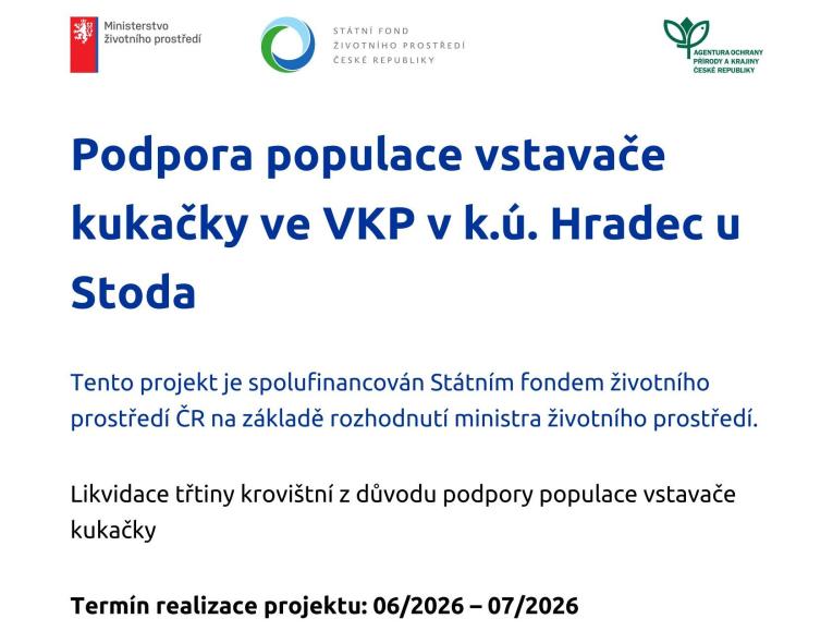 Podpora populace vstavače kukačky